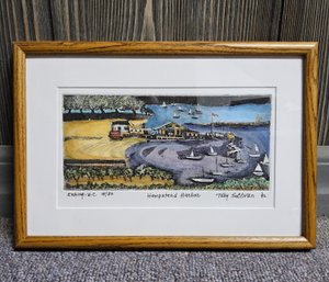 (18) Vintage Limited Edition Print Is Titled 'Hempstead Harbor' Artist Toby Sullivan # 15/50