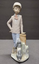 (42) Lladro Porcelain Figurine Titled 'Mutual Contemplation', Model Number #380.