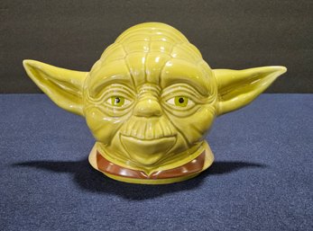 (KG3) Vintage Hallmark Star Wars Ceramic Yoda Sculpture (Head Only)