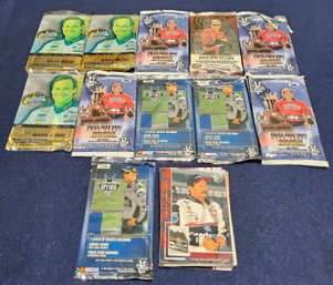(D44) Vintage Lot Of (12) 2001 Press Pass Velocity Nascar Trading Cards ( 2 Packs Opened)