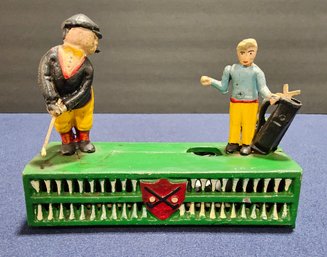 (A11) Cast Iron 'Birdie Putt' Mechanical Bank (Tested)