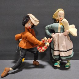 (M39) Lot Of (4) Vintage Roldan Klumpe Dolls