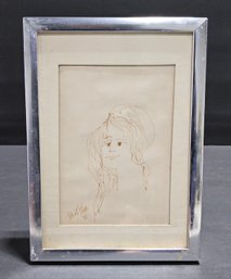 (M42) Vintage 1986 Elliot Tiber Drawing