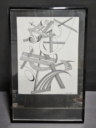 (M55) Abstract Print # 3/10 Artist Geo Adler? 2015