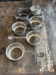 (MS04) Lot Of Six (6) Sterling Silver Handled Servers ? - 7.21 Troy Oz