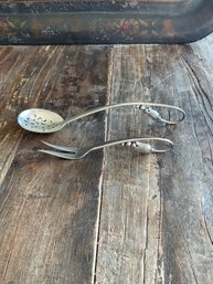 (MS07) Vintage Orla Morgensen Danish/Denmark Sterling Silver Fork & Spoon - 2.54 Troy Oz