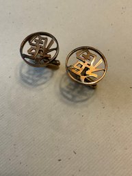 (H02) 14 Kt Gold Cufflinks - 5.2 Dwt