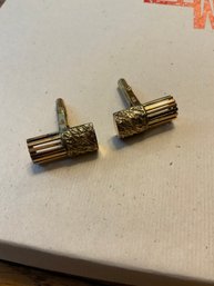 (H03) 14 Kt Gold Cufflinks - 8.8 Dwt