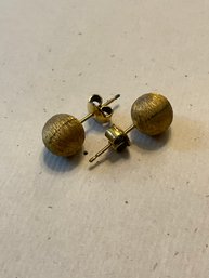 (H018) 18 Kt Gold Earrings - 1.7 Dwt