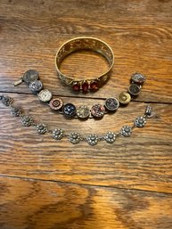 (H081) Lot Of Three (3) Costume Jewelry Bracelets