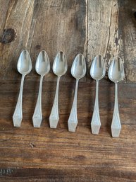 (MRS8) Lot Of Six (6) Vintage Finland .813 Silver Spoons - 2.17 Troy Oz
