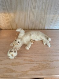 Lenox Statue Cat Playing