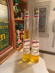 2 Liquor Bottles - Decor Purpose
