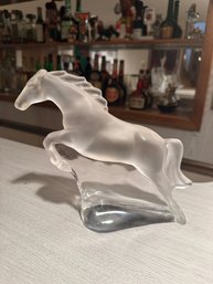 Frosted Horse Statue