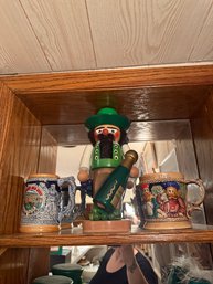 Vintage German Nut Cracker And 2 Stein