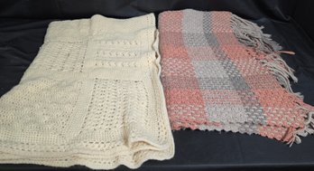 Pair Of Handmade Throw Blankets