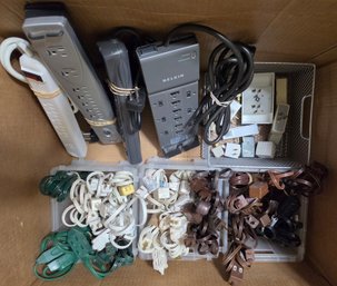 Collection Of Surge Protectors & Indoor Extention Cords