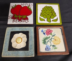 Vintage Ceramic Tile Trivets