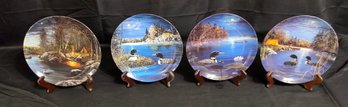 3 Collector Plates By  From The Night Songs : The Loon Set.  Lot #3