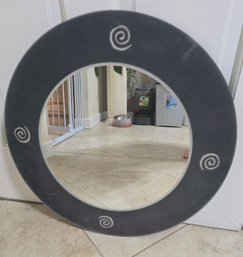 Vintage Round Mirror By BDI