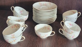 Theodore Haviland Limoges France Tea Cups & Saucers