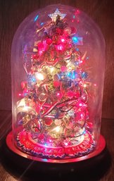 Danbury Mint Light Up Christmas Tree God Bless America Patriotic Flag Eagle