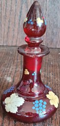 Small Ruby Red Decanter