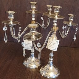 Silver Plated Candle Holders