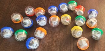 Vintage NFL Mini Gumball Ceramic Mug Cups In Cases