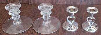 2 Sets Of Candle Holders