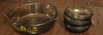 Vintage Jeanette Glassbake Casserole & Bowls