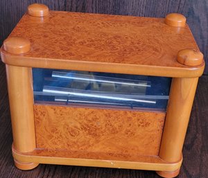 Burlwood Rain Bells Zen Music Box Nature Windless Chimes Gravity Wood Box