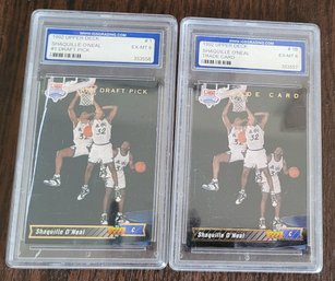 2 Shaquille O'Neal Upper Deck Collector Cards