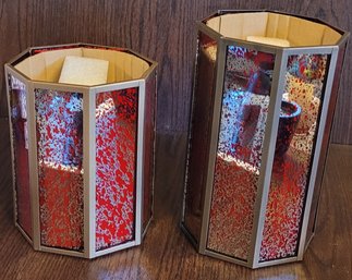 Home Reflections Small & Large Mercury Lantern W/fairy Lights