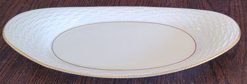 Vintage Lenox Porcelain Basket Pattern Oval Shape Serving Dish