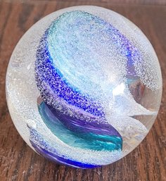 Hand Made Glass Paperweight