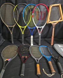 Group Of Tennis Racket & Raquetball Rackets