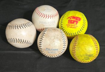 Group Of Softballs