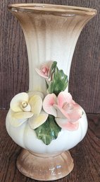 Nuova Capodimonte Italy Porcelain Flower Vase