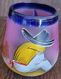 Mexican Hand Painted Glass
