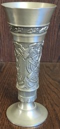 Vintage Pewter Maidmanns Heil Chalice/goblets