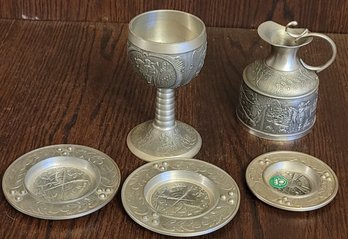 Mixed Group Of Pewter