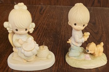 2 Vintage Precious Moments Figures