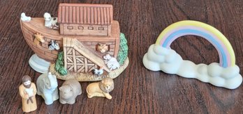 Vintage Homco Noah's Ark And Rainbow