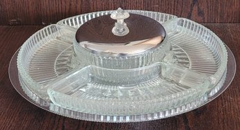 Vtg Kromex Lazy Susan