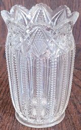 Pressed Glass Spooner Vase