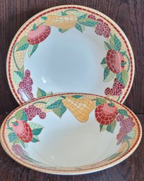 2 Pier 1 Serving Blows Mosaic Fruit Bowls