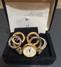 Netsuke Watch W/Matching Earrings