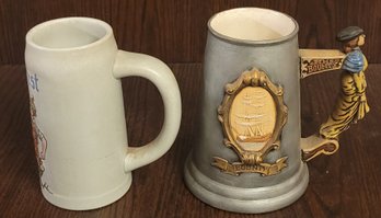 2 Vintage Beer Mugs