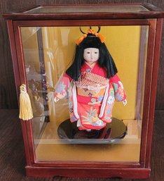 Vintage Japanese Ichimatsu Doll In Case